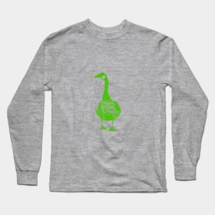 Green goosey goose Long Sleeve T-Shirt